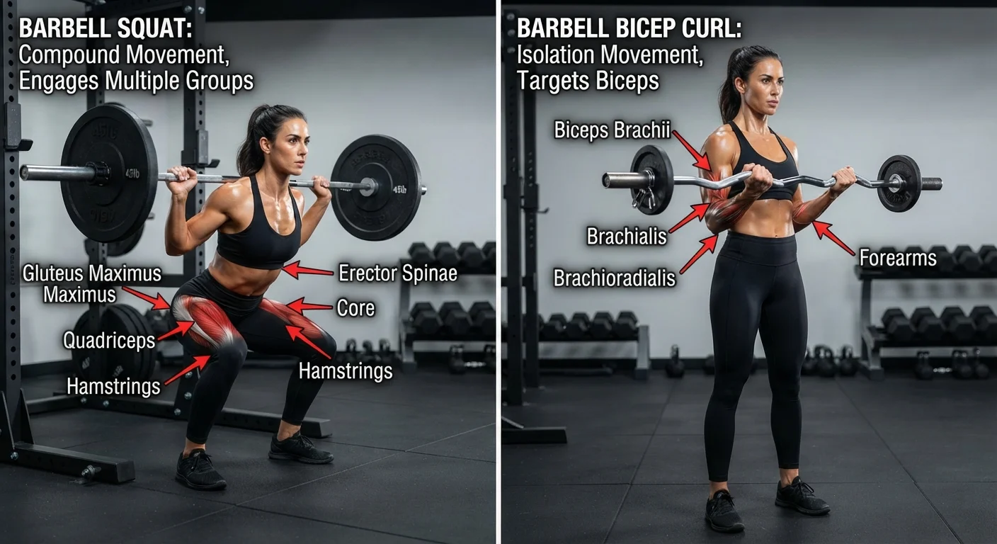 Compound Movements vs. Isolation Exercises: Choosing What to Prioritize