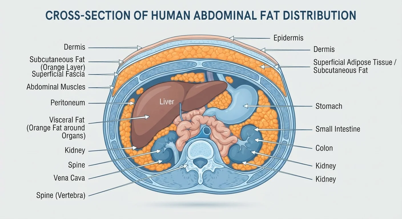 Visceral Fat vs. Subcutaneous Fat: The Distinction That Matters Most for Health