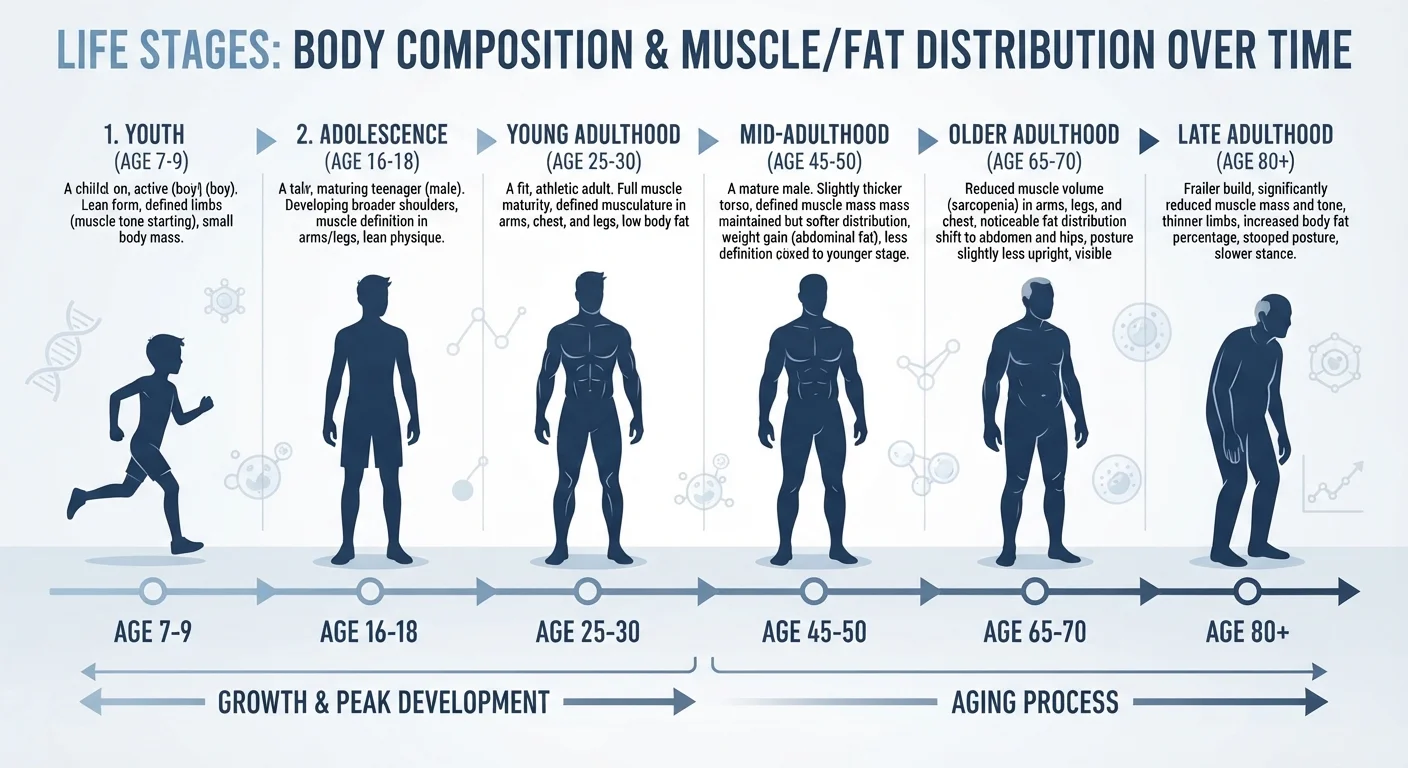 Ways Your Body Composition Shifts Throughout Life—and What Drives Those Changes
