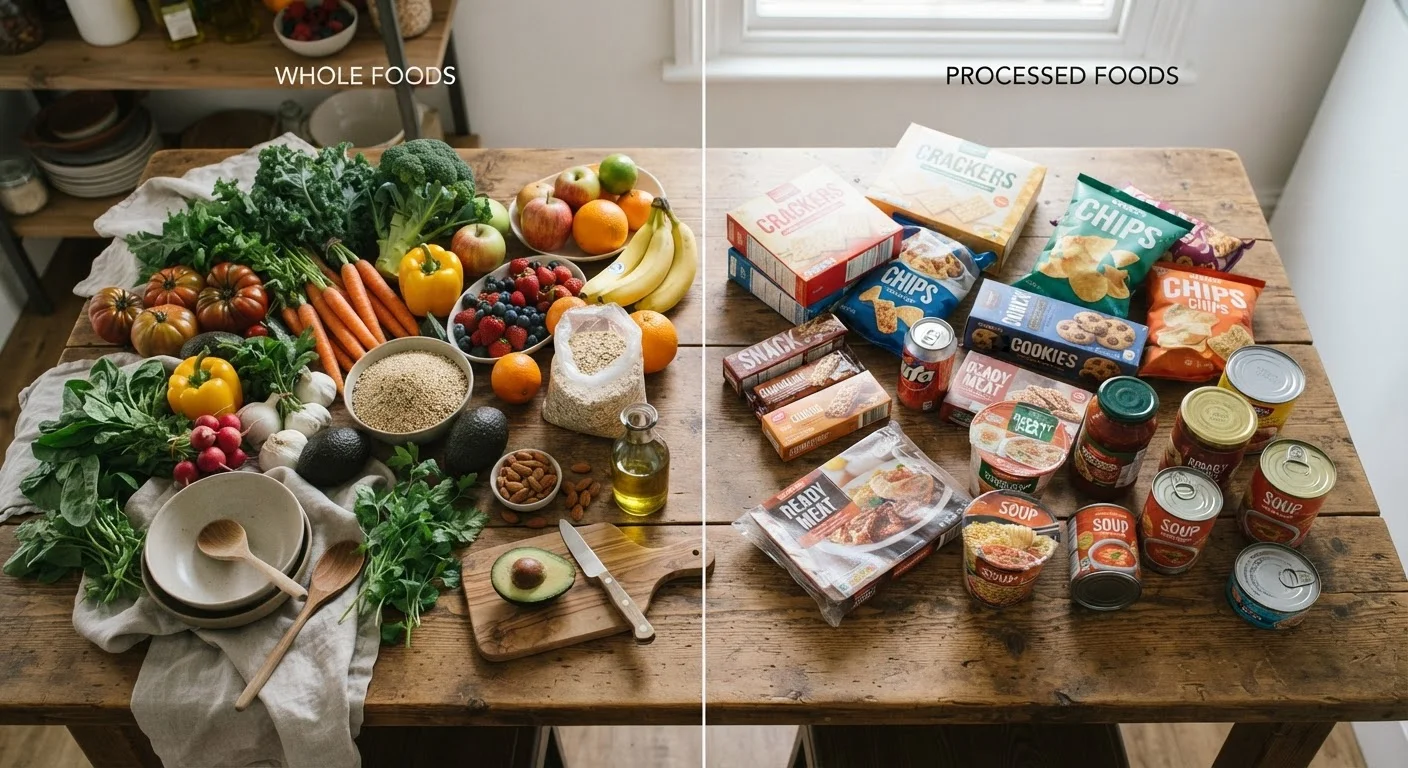 Whole Foods vs. Processed Foods: Understanding the Spectrum in Between